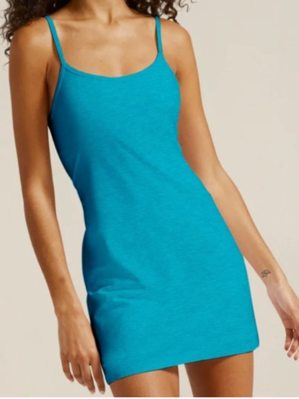 Beyond Yoga Women’s Teal Spacedye™ Essence Romper Dress size Medium